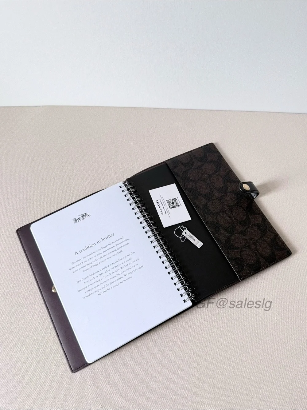 Coach authentic notebook